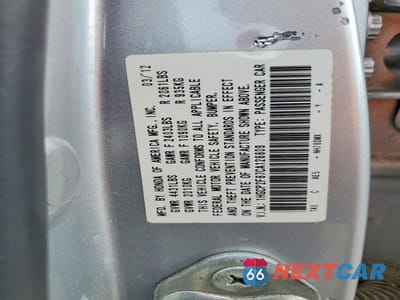 Zdjęcie 13 z 13 samochodu: 2012 HONDA ACCORD EXL VIN:1HGCP2F87CA126809 - miniatura