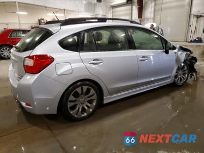 Trzecie zdjęcie samochodu z tyłu: 2014 SUBARU IMPREZA SPORT PREMIUM VIN:JF1GPAL61EH311628 - miniatura