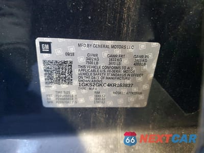 Zdjęcie 13 z 13 samochodu: 2019 GMC YUKON XL K1500 SLT VIN:1GKS2GKC4KR163837 - miniatura