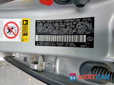 Zdjęcie 13 z 13 samochodu: 2016 LEXUS ES 300H BASE VIN:JTHBW1GG7G2111643 - miniatura