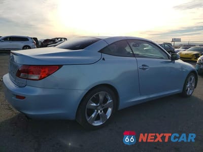 Trzecie zdjęcie samochodu z tyłu: 2010 LEXUS IS 250C BASE VIN:JTHFF2C25A2501844 - miniatura