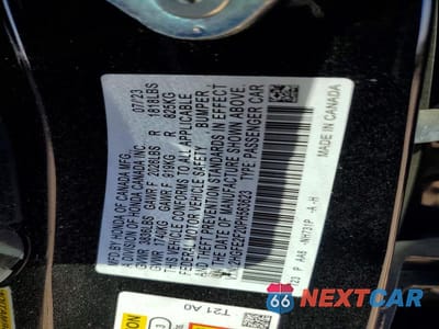 Zdjęcie 12 z 12 samochodu: 2023 HONDA CIVIC LX VIN:2HGFE2F20PH563623 - miniatura