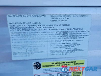 Zdjęcie 10 z 10 samochodu: 2019 KEYSTONE SPRINGDALE CAMPER VIN:4YDT17010KW106375 - miniatura