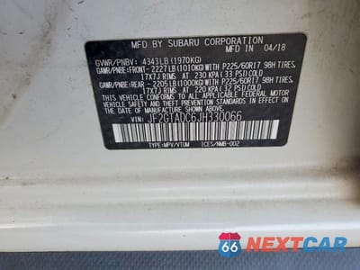 Zdjęcie 13 z 13 samochodu: 2018 SUBARU CROSSTREK PREMIUM VIN:JF2GTADC6JH330066 - miniatura