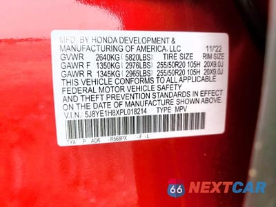 Zdjęcie 13 z 13 samochodu: 2023 ACURA MDX ADVANCE VIN:5J8YE1H8XPL018214 - miniatura