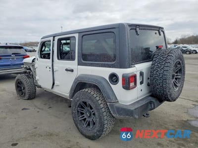 Drugie zdjęcie samochodu z przodu: 2018 JEEP WRANGLER UNLIMITED SPORT VIN:1C4HJXDG4JW103355 - miniatura