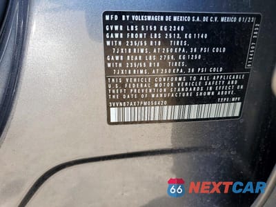 Zdjęcie 13 z 13 samochodu: 2023 VOLKSWAGEN TIGUAN SE VIN:3VVNB7AX7PM056420 - miniatura