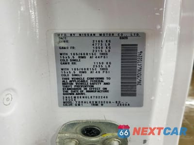 Zdjęcie 13 z 14 samochodu: 2020 NISSAN NV200 SV VIN:3N6CM0KN6LK702246 - miniatura