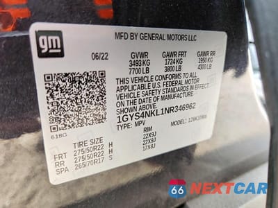 Zdjęcie 13 z 13 samochodu: 2022 CADILLAC ESCALADE ESV SPORT VIN:1GYS4NKL1NR346962 - miniatura