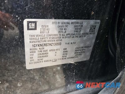 Zdjęcie 14 z 14 samochodu: 2017 CADILLAC XT5 PREMIUM LUXURY VIN:1GYKNCRS7HZ130553 - miniatura
