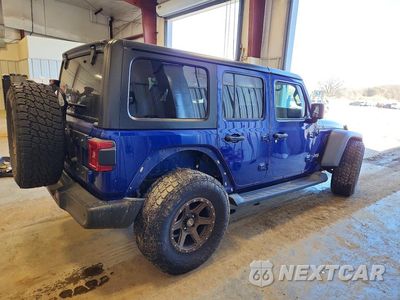 Trzecie zdjęcie samochodu z tyłu: 2018 JEEP WRANGLER UNLIMITED SPORT VIN:1C4HJXDN5JW255420 - miniatura