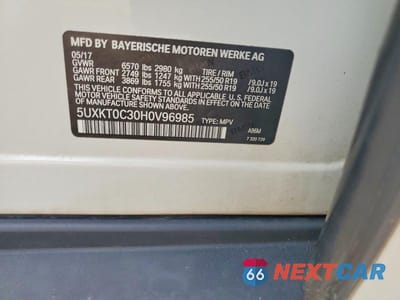 Zdjęcie 13 z 13 samochodu: 2017 BMW X5 XDR40E VIN:5UXKT0C30H0V96985 - miniatura
