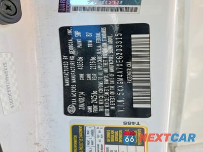 Zdjęcie 13 z 13 samochodu: 2014 KIA OPTIMA LX VIN:5XXGM4A7XEG303315 - miniatura