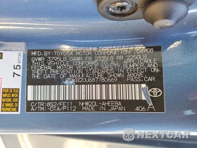 Zdjęcie 12 z 12 samochodu: 2008 TOYOTA PRIUS VIN:JTDKB20U687780669 - miniatura