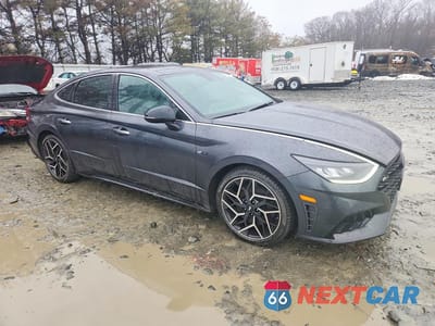 Czwarte zdjęcie samochodu z boku: 2021 HYUNDAI SONATA N LINE VIN:5NPEK4JC0MH113097 - miniatura