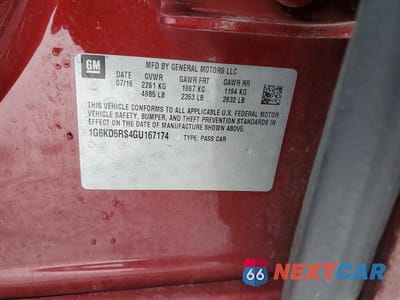 Zdjęcie 12 z 12 samochodu: 2016 CADILLAC CT6 LUXURY VIN:1G6KD5RS4GU167174 - miniatura