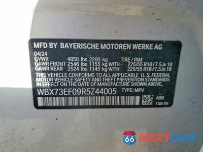 Zdjęcie 13 z 13 samochodu: 2024 BMW X1 XDRIVE28I VIN:WBX73EF09R5Z44005 - miniatura
