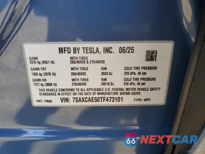 Zdjęcie 14 z 15 samochodu: 2026 TESLA MODEL X VIN:7SAXCAE50TF473101 - miniatura