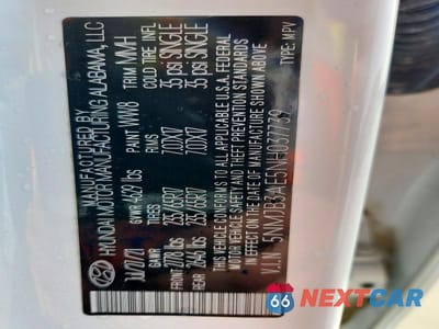 Zdjęcie 13 z 13 samochodu: 2022 HYUNDAI TUCSON SEL VIN:5NMJB3AE5NH037739 - miniatura