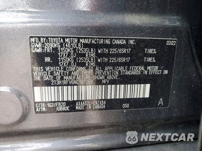 Zdjęcie 13 z 13 samochodu: 2022 TOYT RAV4 LE VIN:2T3H1RFV6NC187269 - miniatura