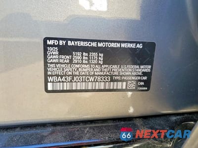 Zdjęcie 13 z 13 samochodu: 2026 BMW 530 I VIN:WBA43FJ03TCW78333 - miniatura