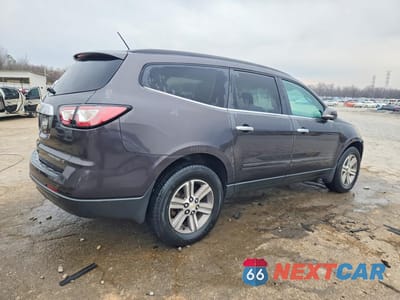 Trzecie zdjęcie samochodu z tyłu: 2015 CHEVROLET TRAVERSE LT VIN:1GNKVHKD6FJ355533 - miniatura
