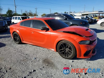 Czwarte zdjęcie samochodu z boku: 2021 DODGE CHARGER SCAT PACK VIN:2C3CDXGJ1MH630463 - miniatura