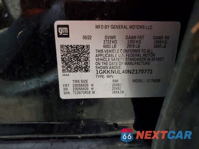 Zdjęcie 13 z 13 samochodu: 2022 GMC ACADIA SLT VIN:1GKKNUL40NZ170771 - miniatura