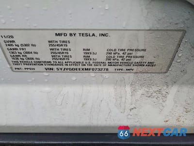 Zdjęcie 12 z 12 samochodu: 2021 TESLA MODEL Y VIN:5YJYGDEEXMF073278 - miniatura