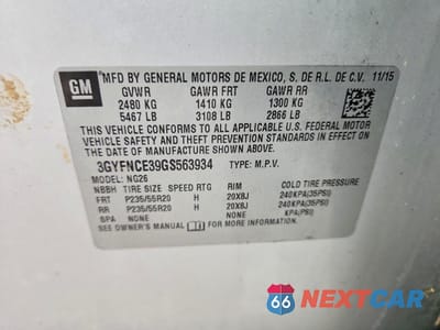 Zdjęcie 13 z 13 samochodu: 2016 CADILLAC SRX PERFORMANCE COLLECTION VIN:3GYFNCE39GS563934 - miniatura