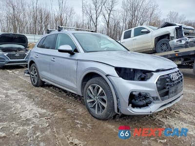 Czwarte zdjęcie samochodu z boku: 2021 AUDI Q5 PREMIUM PLUS VIN:WA1BAAFY8M2091824 - miniatura