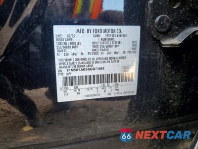Zdjęcie 12 z 12 samochodu: 2025 FORD EXPLORER POLICE INTERCEPTOR VIN:1FM5K8AB9SGB73889 - miniatura