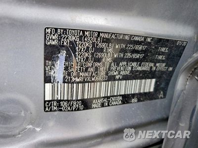 Zdjęcie 14 z 15 samochodu: 2020 TOYOTA RAV4 LE VIN:2T3MWRFVXLW068233 - miniatura