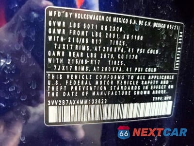 Zdjęcie 13 z 13 samochodu: 2021 VOLKSWAGEN TIGUAN SE VIN:3VV2B7AX4MM133629 - miniatura