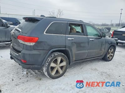 Trzecie zdjęcie samochodu z tyłu: 2014 JEEP GRAND CHEROKEE OVERLAND VIN:1C4RJFCG6EC181367 - miniatura