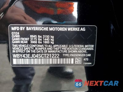 Zdjęcie 12 z 12 samochodu: 2025 BMW I7 EDRIVE50 VIN:WBY43EJ04SCT21222 - miniatura