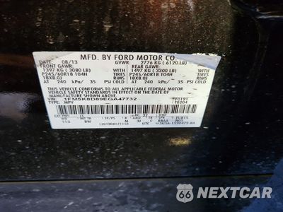 Zdjęcie 14 z 15 samochodu: 2014 FORD EXPLORER XLT VIN:1FM5K8D89EGA47732 - miniatura