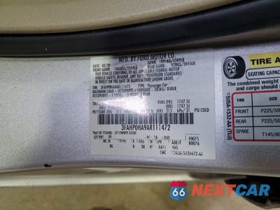 Zdjęcie 13 z 13 samochodu: 2010 FORD FUSION SE VIN:3FAHP0HA9AR111472 - miniatura