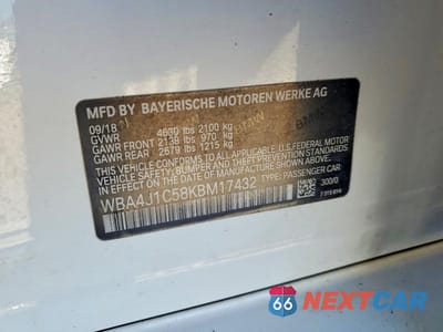 Zdjęcie 12 z 12 samochodu: 2019 BMW 430I GRAN COUPE VIN:WBA4J1C58KBM17432 - miniatura