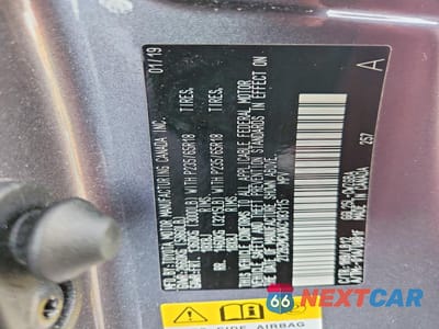 Zdjęcie 12 z 12 samochodu: 2019 LEXUS RX 350 BASE VIN:2T2BZMCAXKC183115 - miniatura