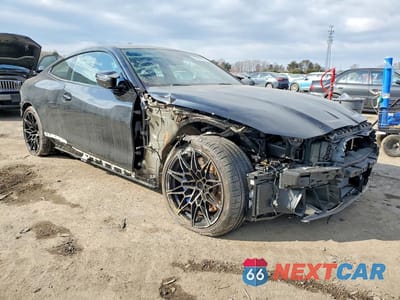 Czwarte zdjęcie samochodu z boku: 2022 BMW M4 COMPETITION VIN:WBS43AZ0XNCH66014 - miniatura