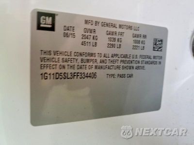 Zdjęcie 12 z 12 samochodu: 2015 CHEVROLET MALIBU 2LT VIN:1G11D5SL3FF334406 - miniatura