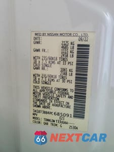 Zdjęcie 14 z 14 samochodu: 2023 NISSAN ROGUE VIN:5N1BT3BB4PC685091 - miniatura