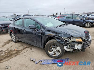 Czwarte zdjęcie samochodu z boku: 2013 HONDA CIVIC LX VIN:19XFB2F53DE075596 - miniatura