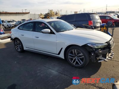 Czwarte zdjęcie samochodu z boku: 2023 BMW 430I GRAN COUPE VIN:WBA63AV02PFP12935 - miniatura