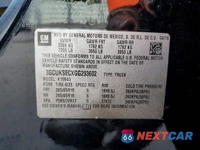 Zdjęcie 12 z 12 samochodu: 2016 CHEVROLET SILVERADO K1500 LTZ VIN:3GCUKSECXGG293602 - miniatura