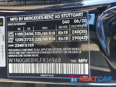 Zdjęcie 13 z 13 samochodu: 2020 MERCEDES-BENZ GLC 300 4MATIC VIN:W1N0G8EB9LF836968 - miniatura