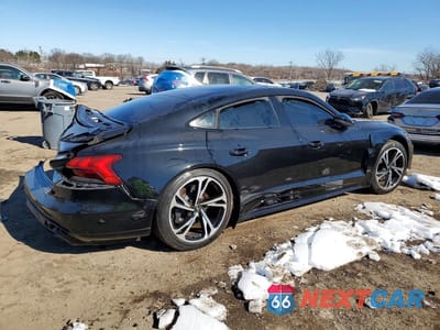 Trzecie zdjęcie samochodu z tyłu: 2022 AUDI E-TRON GT PREMIUM PLUS VIN:WAUCJBFW2N7008050 - miniatura