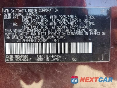 Zdjęcie 13 z 13 samochodu: 2011 TOYOTA SCION XB VIN:JTLZE4FE8B1123209 - miniatura