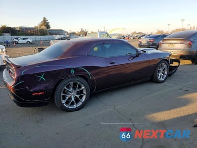 Trzecie zdjęcie samochodu z tyłu: 2020 DODGE CHALLENGER GT VIN:2C3CDZJGXLH253803 - miniatura